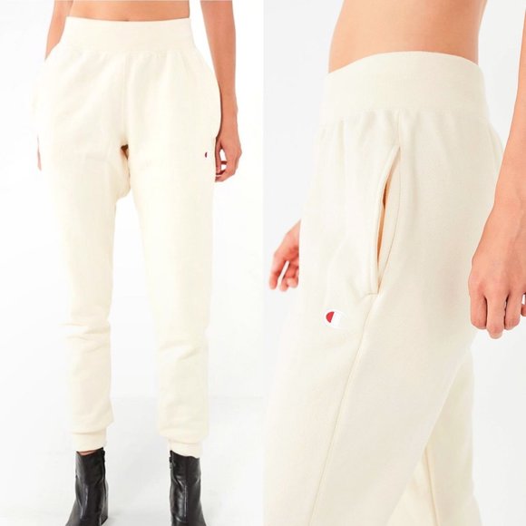 champion white jogger pants